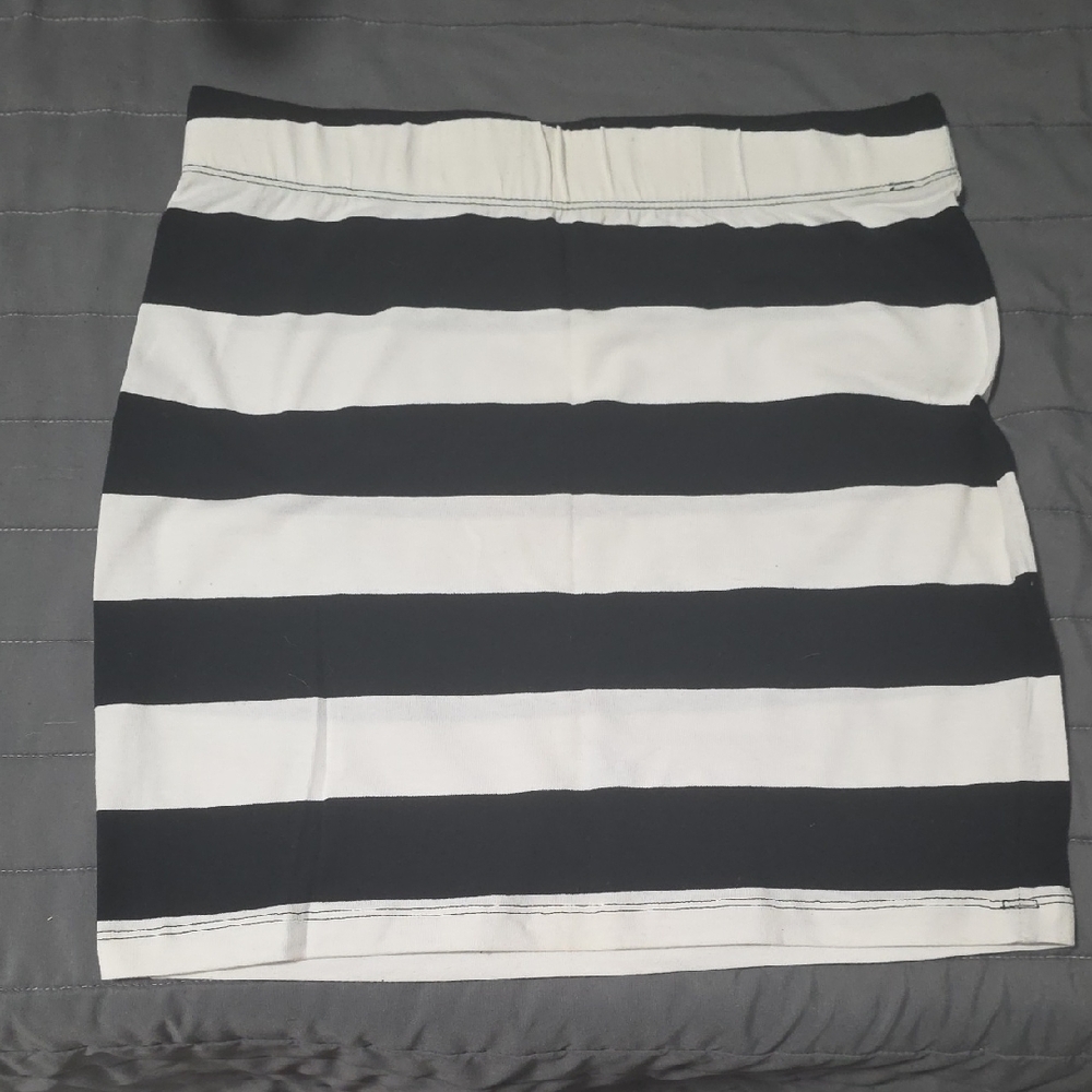 Skirt Black And White Mini Skirt